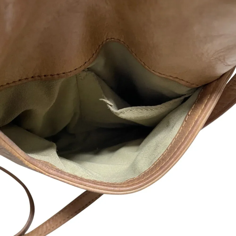 Margot Tan Leather Cross Body Handbag Adjustable Strap‎ (read description)